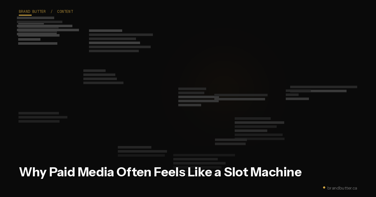 Why Paid Media Often Feels Like a Slot Machine