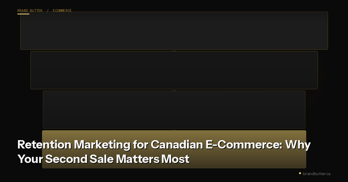 Retention Marketing for Canadian E-Commerce: Why Your Second Sale Matters Most