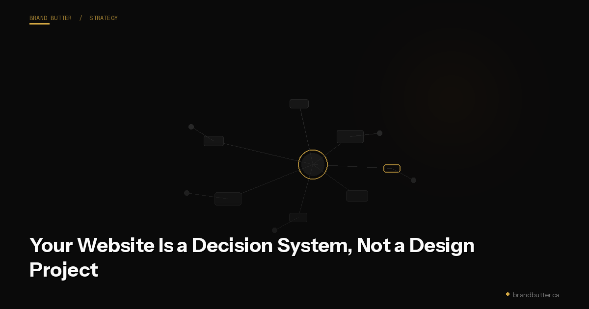 Your Website Is a Decision System, Not a Design Project