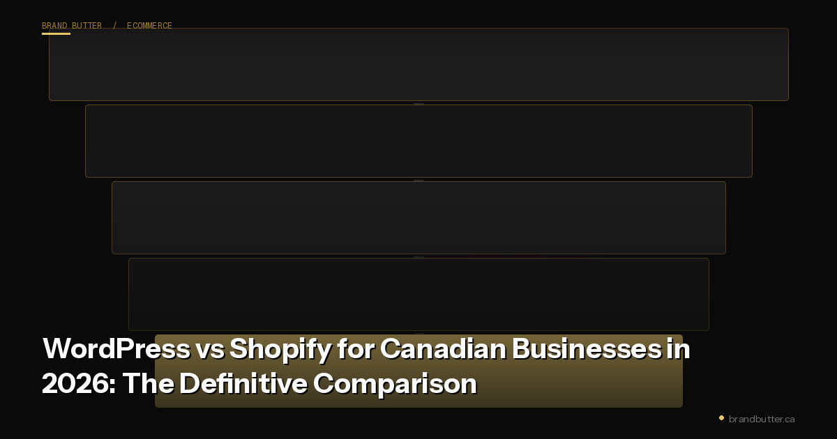WordPress vs Shopify for Canadian Businesses in 2026: The Definitive Comparison